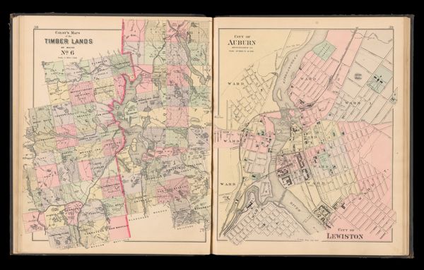 Colby's Maps of the Timber Lands of Maine No. 6. / City of Auburn, Androscoggin Co., City of Lewiston.