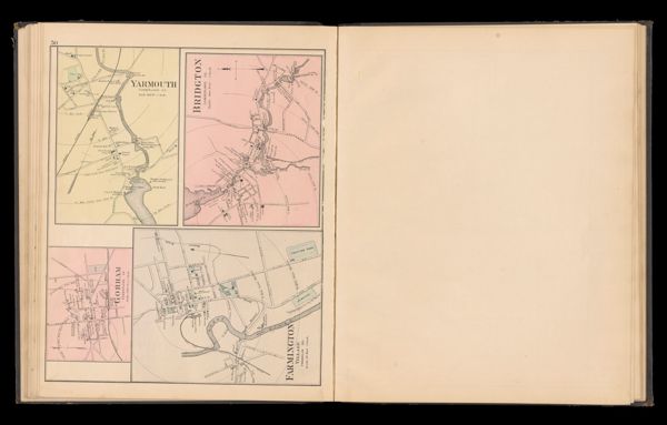 Yarmouth / Gorham / Bridgton Cumberland Co. / Farmington Village Franklin Co.