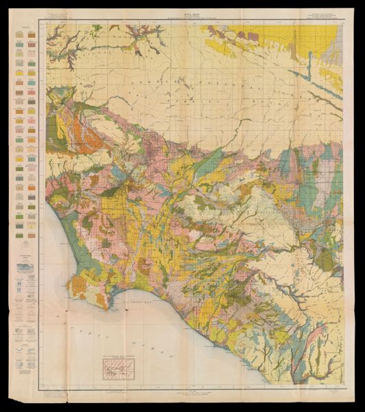 Soil Map California: Reconnoissance Survey, Central Southern Area, Western Sheet