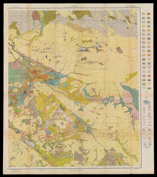 Soil Map California: Reconnoissance Survey, Central Southern Area, Eastern Sheet