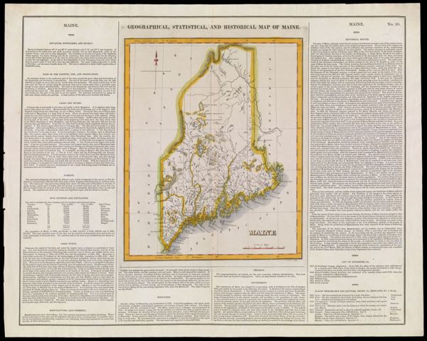 Geographical, Statistical, and Historical Map of Maine