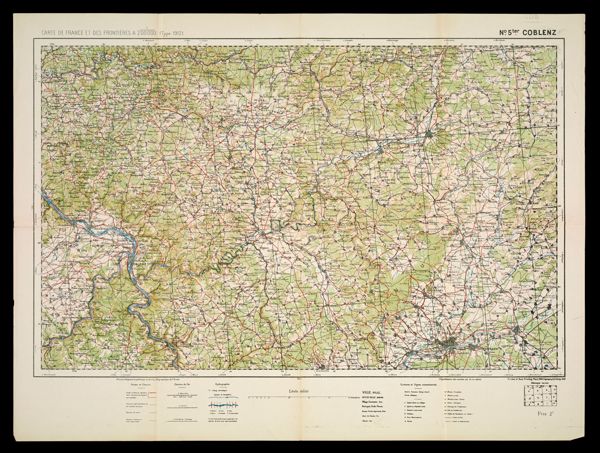 Carte de France et des Frontieres