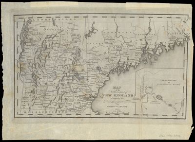Map of the Northern part of New England compiled for Pres. Dwight's travels