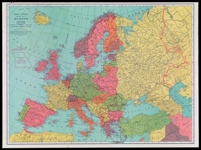 Sears Silvertone Radio European War Map