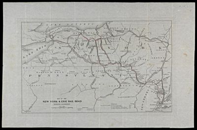 Map of the New York & Erie Rail Road with its Connexions