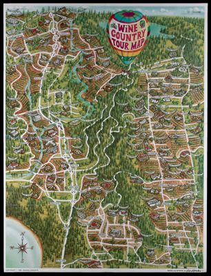 Wine Country Tour Map