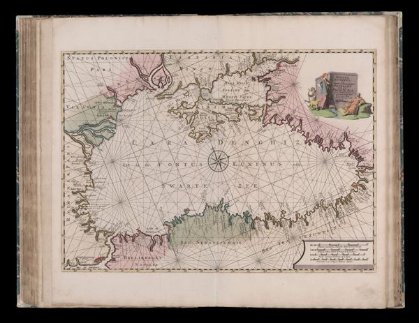 Pontus Euxinus of Niewe en Naaukeurige Paskaart Zwarte Zee, uyt verscheydene Stucken van die geweften toegesonden, on tworpen door N. Witsen, Cons: Amst. Apud R. & J. Ottens