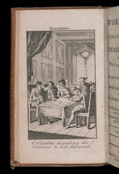 Columbus describing the countries he had discovered. [Frontispiece]