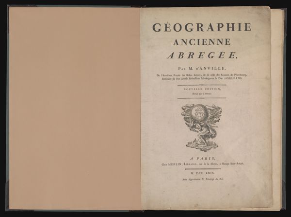 Geographie ancienne abregee [Title page]