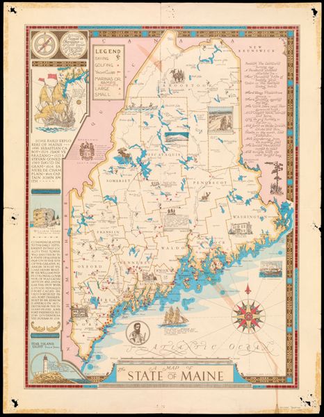 Map of the State of Maine