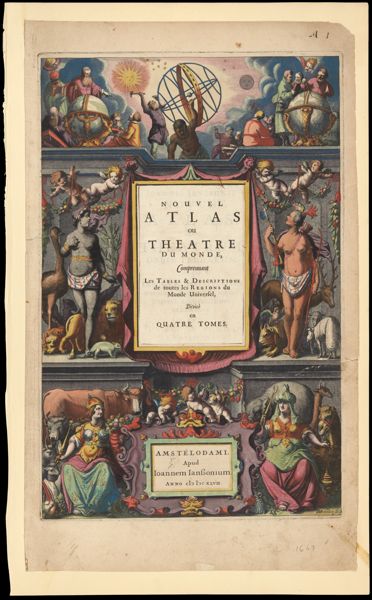 Nouvel Atlas ou Theatre du monde, Comprennant les Tables & Descriptions de toutes les Regions du Monde Universel, Devise en Quartre Tomes.