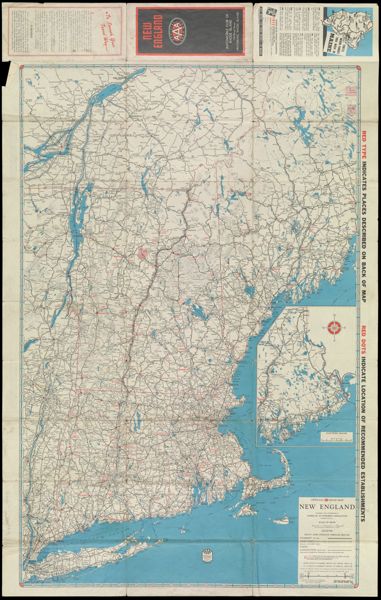 Official AAA Road Map New England