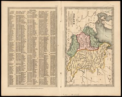 Poland previous to its Partition in 1795 between Russia, Austria & Prussia Shewing also its present extent of its territory.