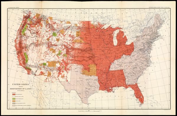 United States Showing Disposition of Lands