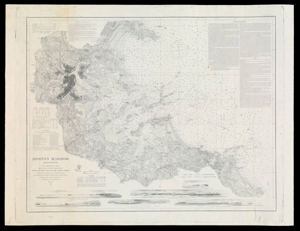 Boston Harbor Massachusetts Survey of the Coast of the United States