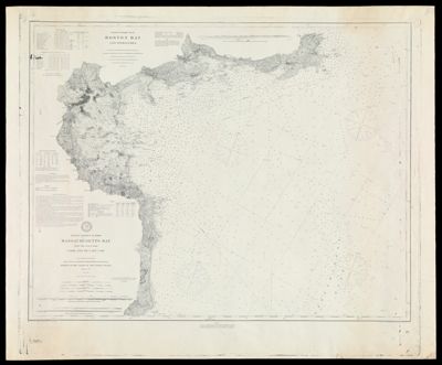 Coast Charts No. 9 & 10 Boston Bay and Approches; Massachusetts Bay with the Coast from Cape Ann to Cape Cod