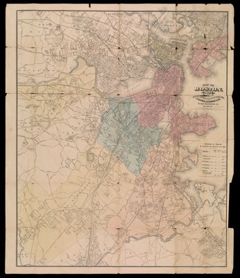 Map of Boston, for 1875.
