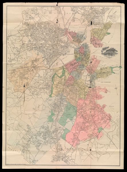 Map of Boston and Vicinity