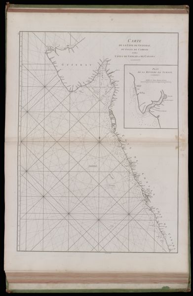 Carte de la Cote de Guzerat, du Golfe de Cambaye et des Cotes de Concan et de Canara.