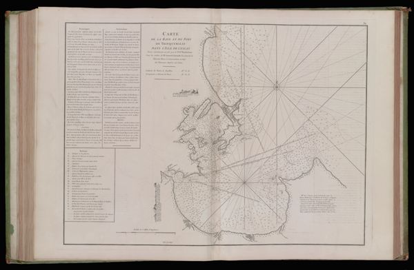 Carte de la baye et du port de Trinquemalay dans l'Isle de Ceylan Levee exactement en 1762 par le Sr. Ge. Neichelson sous les ordres de Mr. Samuel Cornish Vice-Admiral de l'Escadre Bleue, et Commandant en Chef des Vaisseaux Anglois aux Indes.