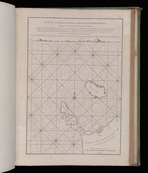 Plan de la Rade d'Achem et Des Isles Circonvoisines situees a la partie du Nord-ouest de Sumatra...