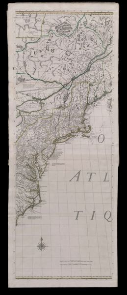 Amerique Septentrionale avec les Routes Distances en miles Villages et Establissements François en Anglois Par le Docteur Mitchel Traduit de l'Anglois / North America So Doctor Michel zu London in 1777 ten jahr ausgegeben jetzt aber in das franzosische ubersetzet zu Paris [Part 3]