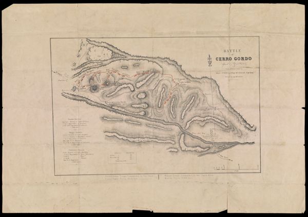 Battle of Cerro Gordo, April 17th & 18th, 1847 from surveys made by Major Turnbull & Capt. McCllelan, Topl.