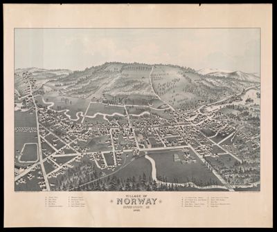 Village of Norway Oxford County, Me. 1886