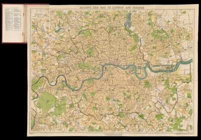 Bacon's Gem Map of London and Suburbs