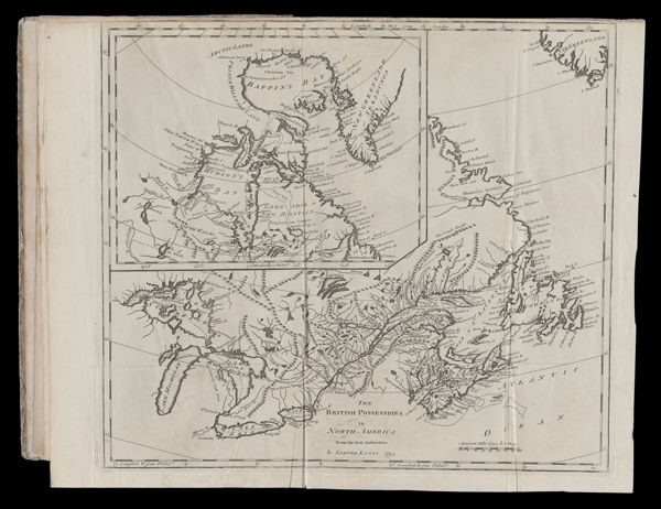 The British Possessions in North America from the best Authorities by Samuel Lewis 1794