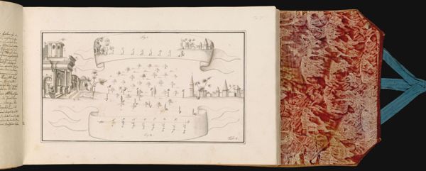 27 [sheet number in pencil] [Two illustrations describing surveying principles]