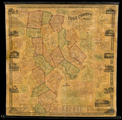 Map of York County Maine from Actual Survey