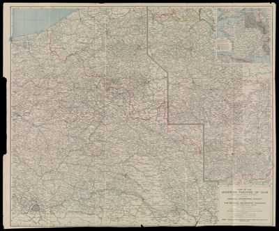 Map of the Western Theatre of War prepared in the Map Dept. of the National Geographic Society for the National Geographic Magazine A.H. Bumstead, cartographer