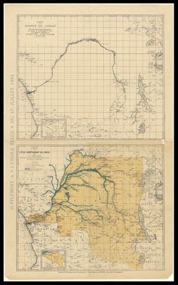 Carte De Bassin Du Congo; Carte De L'etat Independent Du Congo