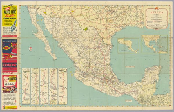 Official Road Map Mexico and Guatemala.