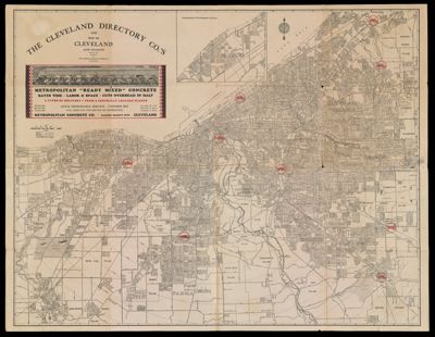 The Cleveland Directory Co.'s 1930 Map of Cleveland and Vicinity