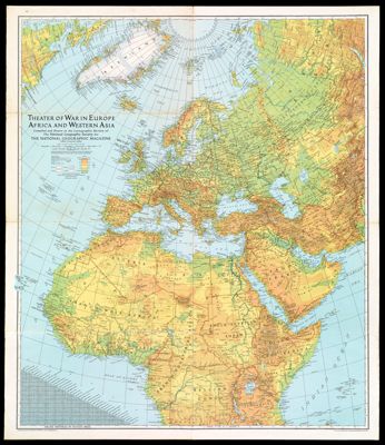Theater of War in Europe, Africa and Western Asia Compiled and Drawn in the Cartographic Section of the National Geographic Society for the National Geographic magazine James M. Darley, chief cartographer