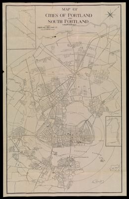 Map of Cities of Portland and South Portland