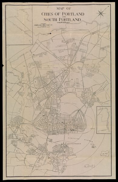 Map of Cities of Portland and South Portland