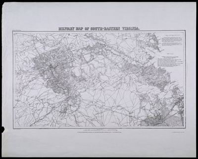 Selected Civil War maps, reproduced from originals made by the U.S. Coast Survey, 1861-65Plate 5: Military Map of Southeast Virginia 1864