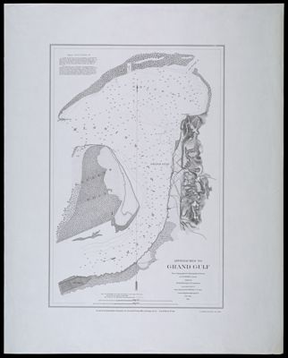 Selected Civil War maps, reproduced from originals made by the U.S. Coast Survey, 1861-65Plate 11: Approaches to Grand Gulf, 1864