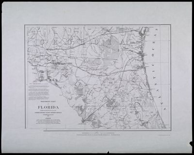 Selected Civil War maps, reproduced from originals made by the U.S. Coast Survey, 1861-65Plate 20: Northern Part of Florida