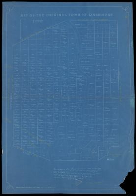 Map of the Original Town of Livermore 1790