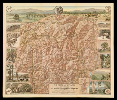 The White Mountains of New Hampshire / done in the studios of the National Geographic Society for the National geographic magazine