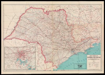 Mapa Geral do Estado São Paulo [tr: General map of the state of São Paulo]