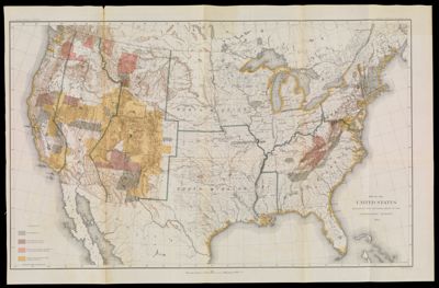 Map of the United States exhibiting the progress made in the geographic survey