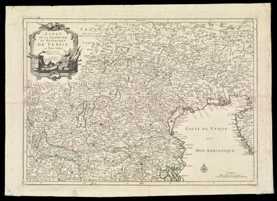 Estat de la Seigneurie et Republique de Venise en Terre firme. Dresse sur les meilleures Cartes