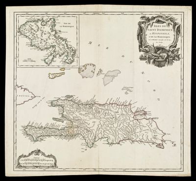 Isles de Saint Domingue ou Hispanolia, et de la Martinique.