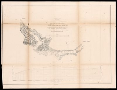Tejon to Great Basin - Cañada de las Uvas Chart California - Survey for Railroad Route from Mississippi River to the Pacific Ocean - Commissioned by Jefferson Davis