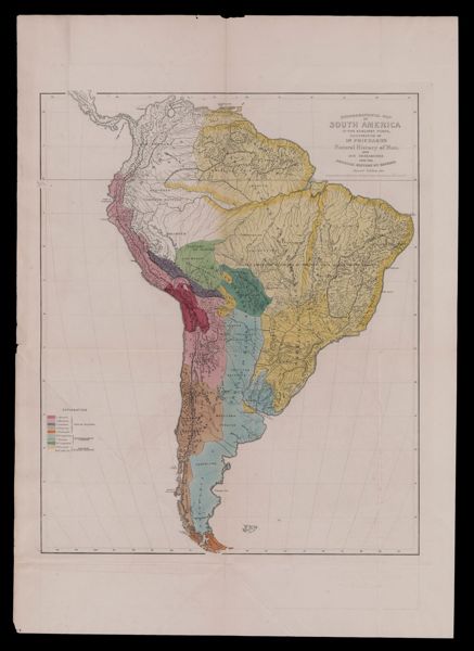 Ethnographical Map of South America in the earliest times, illustrative of Dr. Prichard's Natural History of Man and his Researches into the Physical History of Mankind (from Ethnographical Maps Illustrative of 